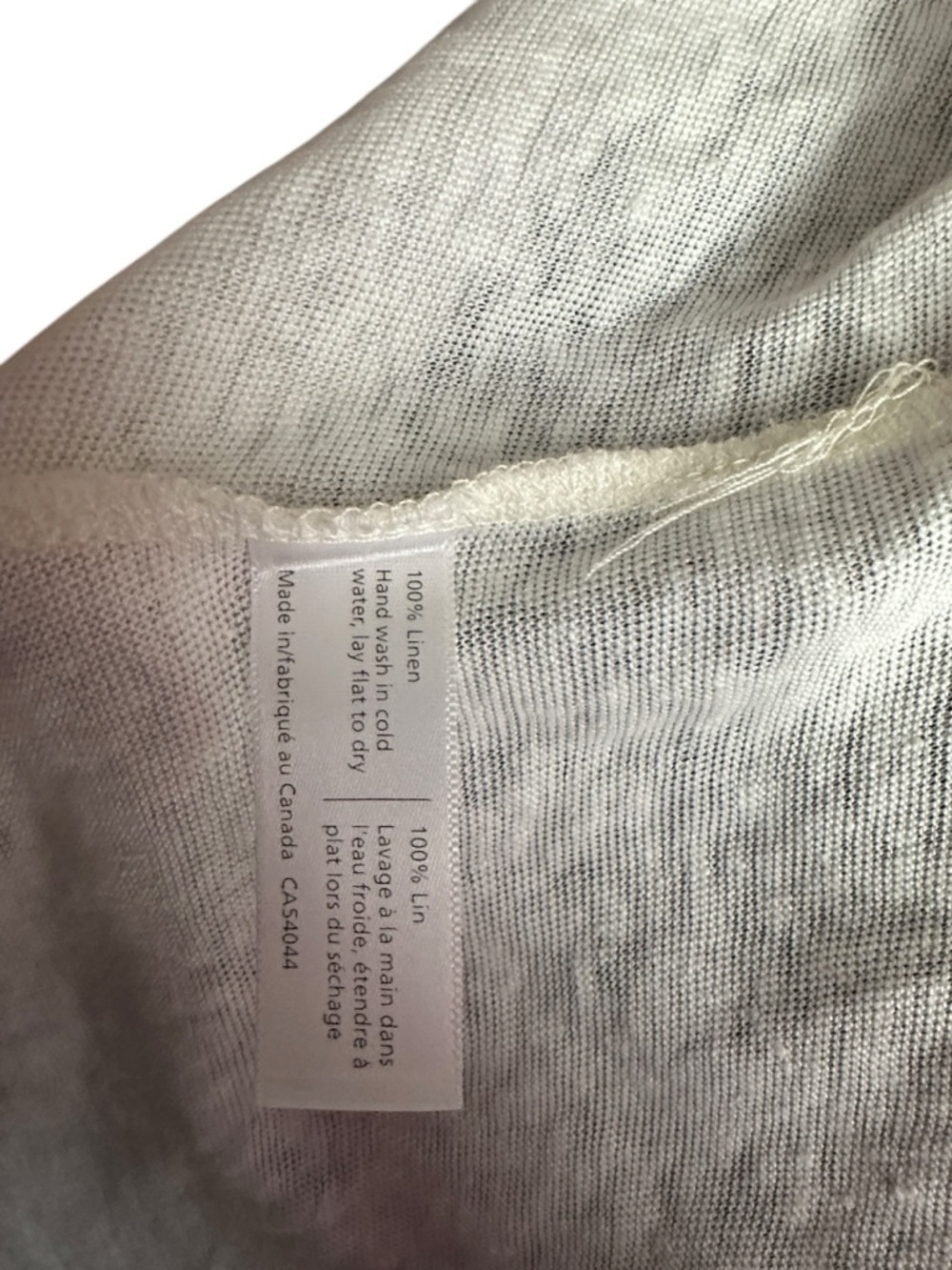 Miik linen cardigan Cream Lightweight lettuce hem y2k Canadian career sz sm - Picture 6 of 7